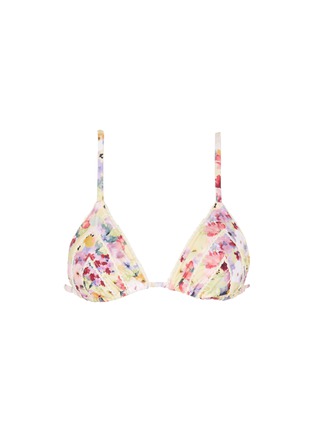 Main View - Click To Enlarge - PEONY - 'Tutti Fruitti' floral print Econyl™ string bikini top