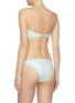 Back View - Click To Enlarge - PEONY - 'Mint' pintuck dot print Econyl™ bandeau top