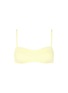 Main View - Click To Enlarge - PEONY - 'Banana' panelled rib knit bikini top