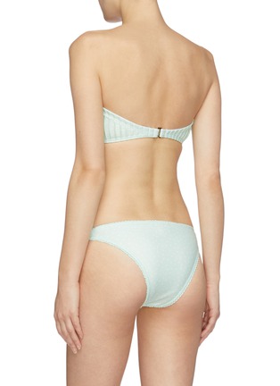 Back View - Click To Enlarge - PEONY - Mint' dot print Econyl™ bikini bottoms