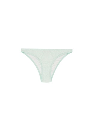 Main View - Click To Enlarge - PEONY - Mint' dot print Econyl™ bikini bottoms