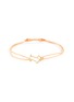 Main View - Click To Enlarge - ALIITA - Diamond 9k yellow gold dog charm cord bracelet