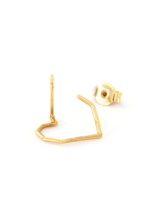 Detail View - Click To Enlarge - ALIITA - 'Corazon' 9k yellow gold heart drop earrings