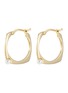 Main View - Click To Enlarge - ALIITA - Pearl 9k yellow gold hoop earrings