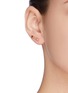 Figure View - Click To Enlarge - ALIITA - 'Linea Compuesta' gemstone 9k yellow gold single drop earring