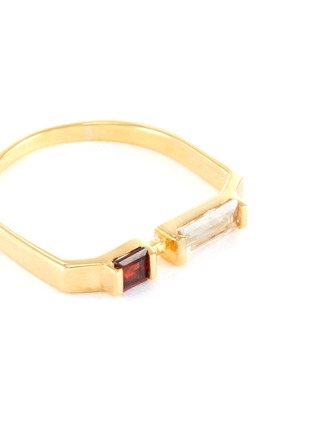 Detail View - Click To Enlarge - ALIITA - 'Linea Compuesta' gemstone 9k yellow gold ring