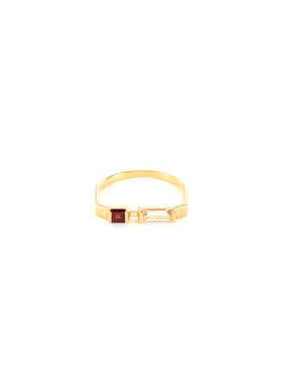 Main View - Click To Enlarge - ALIITA - 'Linea Compuesta' gemstone 9k yellow gold ring