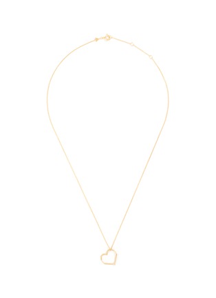 Main View - Click To Enlarge - ALIITA - 'Corazon' diamond heart pendant 9k yellow gold necklace