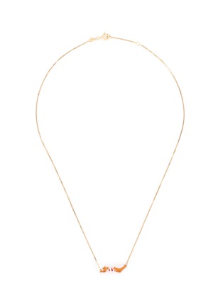 Main View - Click To Enlarge - ALIITA - 'Nadadora Completo' swimmer pendant 9k yellow gold necklace