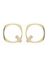 Main View - Click To Enlarge - ALIITA - 'Aro' gemstone 9k yellow gold hoop earrings