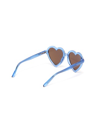 Figure View - Click To Enlarge - SONS + DAUGHTERS - 'Lola' mirror heart frame acetate kids sunglasses