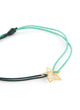 Detail View - Click To Enlarge - ALIITA - 'Estrella Brillante' diamond star charm cord bracelet