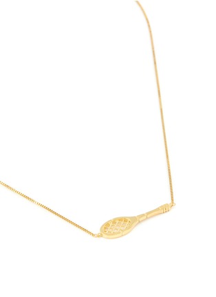 Detail View - Click To Enlarge - ALIITA - 'Tennis' racket pendant 9k yellow gold necklace