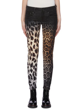 Main View - Click To Enlarge - R13 - 'Leopard Boy' skinny jeans