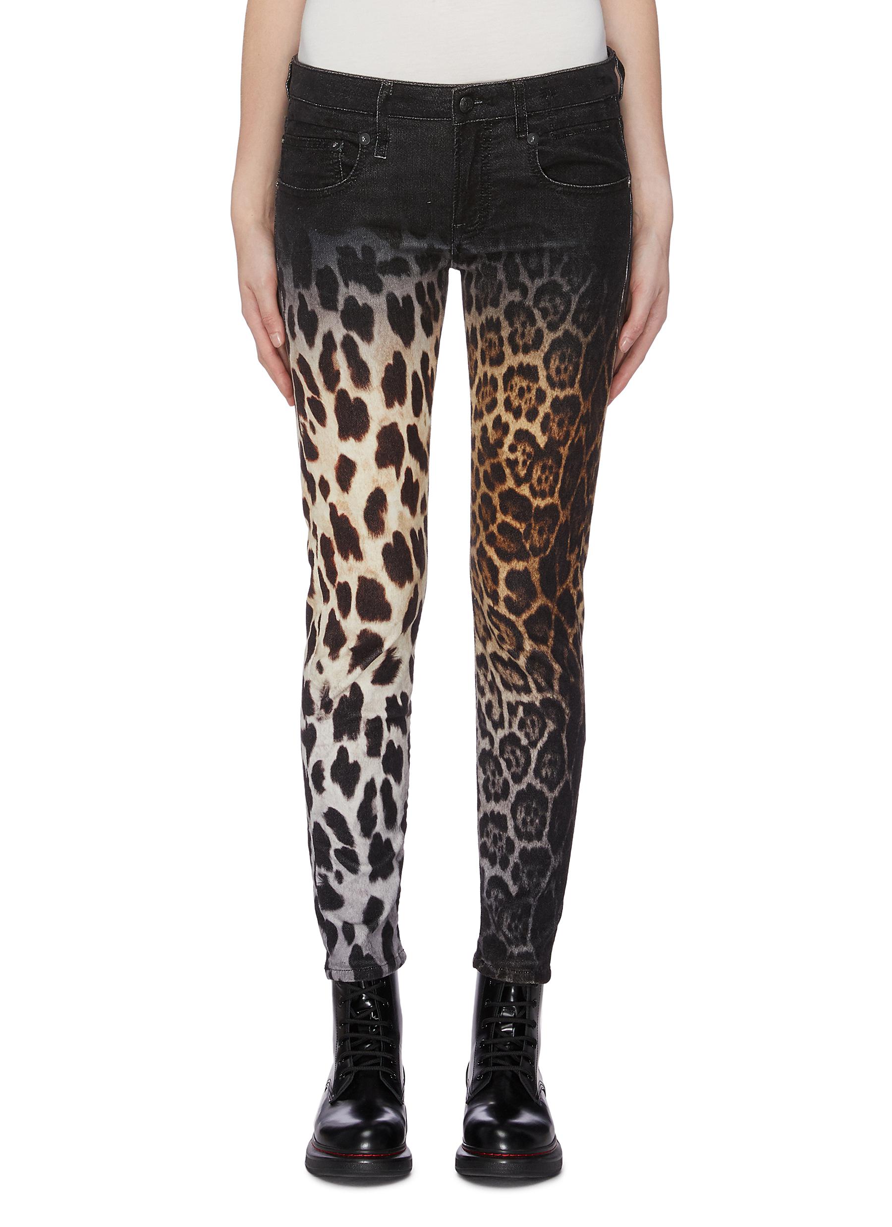 Leopard Boy skinny jeans by R13