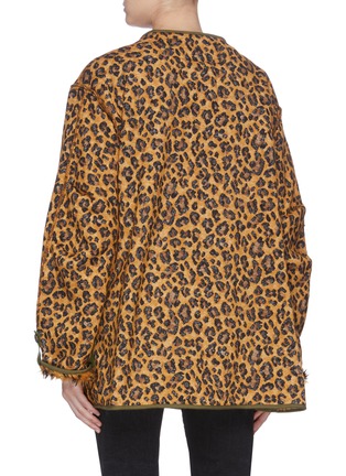 Back View - Click To Enlarge - R13 - Leopard print oversized jacket