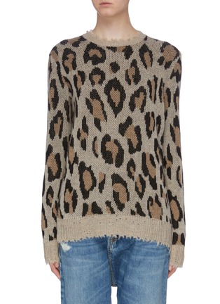 Main View - Click To Enlarge - R13 - Leopard intarsia sweater