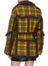 Back View - Click To Enlarge - R13 - Contrast piping check plaid oversized coat