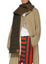 Figure View - Click To Enlarge - LOEWE - Logo patch fringed puffer scarf