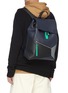 Front View - Click To Enlarge - LOEWE - 'Puzzle' colourblock leather backpack