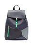 Main View - Click To Enlarge - LOEWE - 'Puzzle' colourblock leather backpack