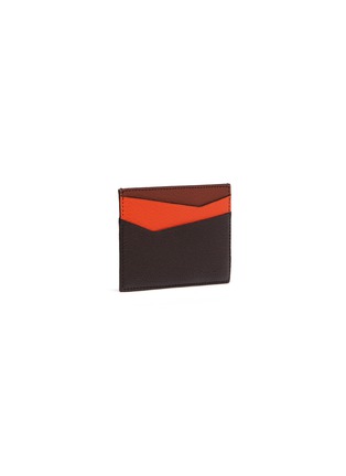 Figure View - Click To Enlarge - LOEWE - 'Puzzle' colourblock leather card holder