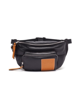Main View - Click To Enlarge - LOEWE - Logo patch padded waistbag