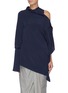 Main View - Click To Enlarge - ROLAND MOURET - 'Condor' cutout shoulder sash drape top