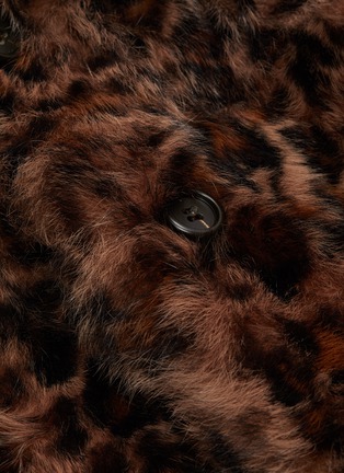  - YVES SALOMON - Leopard print lambskin fur jacket