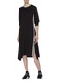 Figure View - Click To Enlarge - Y-3 - Logo embroidered 3-Stripes outseam long sleeve T-shirt dress