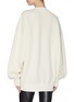Back View - Click To Enlarge - Y-3 - Logo print puff sleeve unisex oversized knit sweater