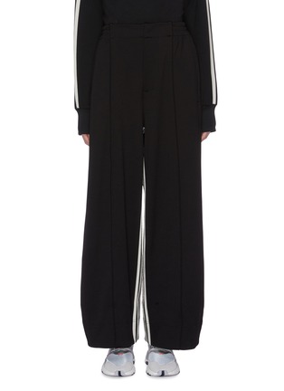 Main View - Click To Enlarge - Y-3 - 3-Stripes inseam wide leg pants
