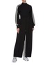 Figure View - Click To Enlarge - Y-3 - 3-Stripes inseam wide leg pants
