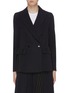 Main View - Click To Enlarge - BARENA - 'Cleope' patchwork pinstripe blazer
