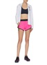 Figure View - Click To Enlarge - P.E NATION - 'Saber' contrast piping shorts