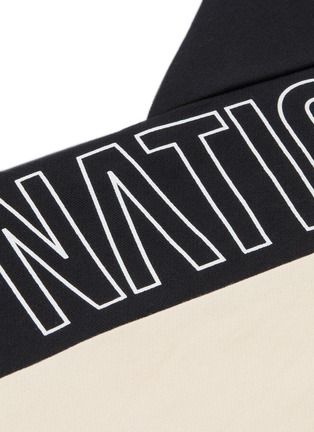  - P.E NATION - 'Elements' logo print colourblock panelled sweatshirt