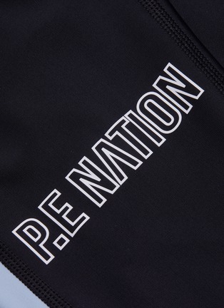  - P.E NATION - 'Saber' contrast outseam performance leggings
