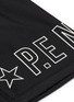  - P.E NATION - 'Strike' logo print biker shorts
