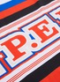  - P.E NATION - 'World Series' logo print stripe top