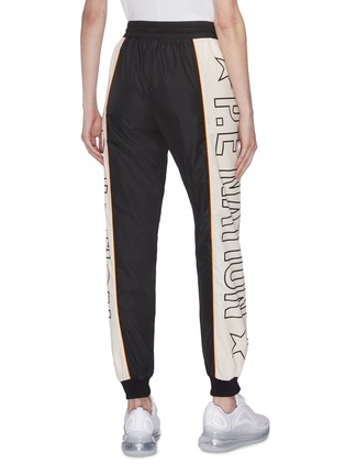Back View - Click To Enlarge - P.E NATION - 'Elements' logo outseam track pants