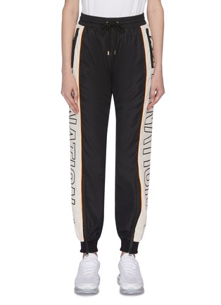 Main View - Click To Enlarge - P.E NATION - 'Elements' logo outseam track pants