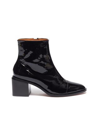 Main View - Click To Enlarge - CLERGERIE - 'Xoli' patent leather ankle boots