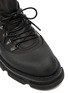 Detail View - Click To Enlarge - CLERGERIE - x both 'Banco' rubber panel leather platform combat boots