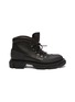 Main View - Click To Enlarge - CLERGERIE - x both 'Banco' rubber panel leather platform combat boots