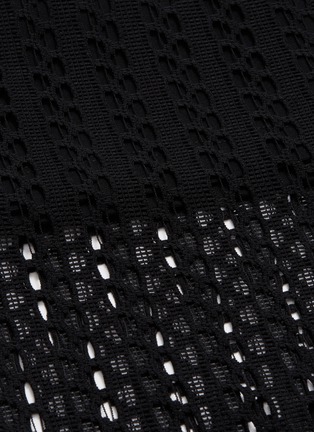 Detail View - Click To Enlarge - PHILOSOPHY DI LORENZO SERAFINI - Geometric lace stripe midi skirt