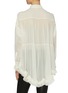 Back View - Click To Enlarge - PHILOSOPHY DI LORENZO SERAFINI - Belted scalloped ruffle hem georgette high-low shirt
