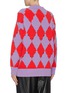 Back View - Click To Enlarge - PHILOSOPHY DI LORENZO SERAFINI - Diamond patchwork V-neck sweater