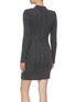 Back View - Click To Enlarge - PHILOSOPHY DI LORENZO SERAFINI - Strass cable knit sweater dress