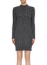 Main View - Click To Enlarge - PHILOSOPHY DI LORENZO SERAFINI - Strass cable knit sweater dress