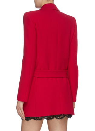 Back View - Click To Enlarge - PHILOSOPHY DI LORENZO SERAFINI - Belted long blazer
